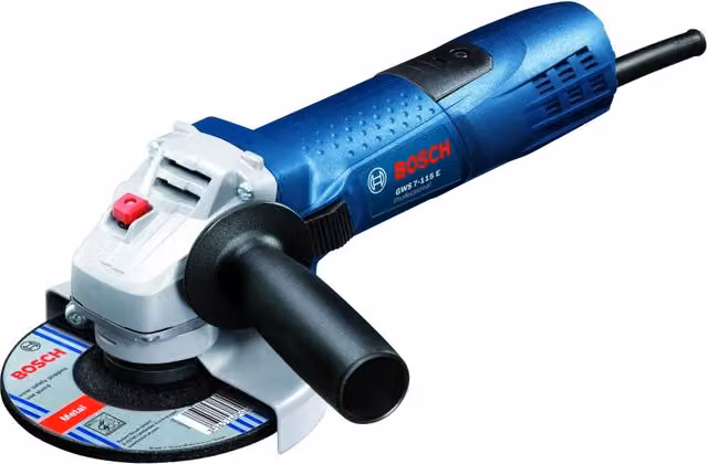 Smerigliatrice angolare Bosch GWS 7-115 con potenza di 720 W, colore blu