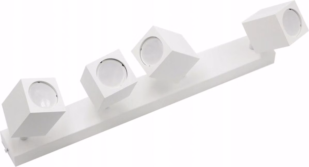 Profilo da soffitto Quantus bianco 4xGU10x40W in metallo, dimensioni: 15x50x6 cm, IP20, IdeaLED