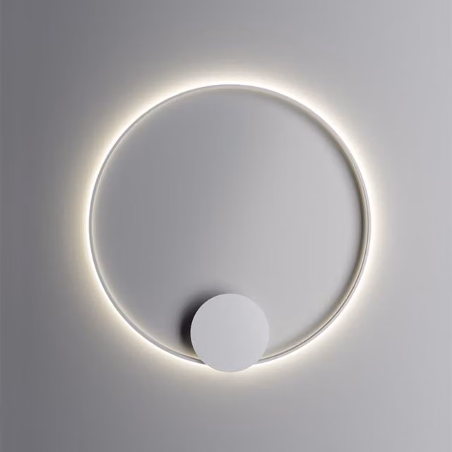 Fabbian Olympic Applique Plafoniera LED Moderna in Alluminio Bianco e Bronzo con Controllo Touch e Dimmerabile