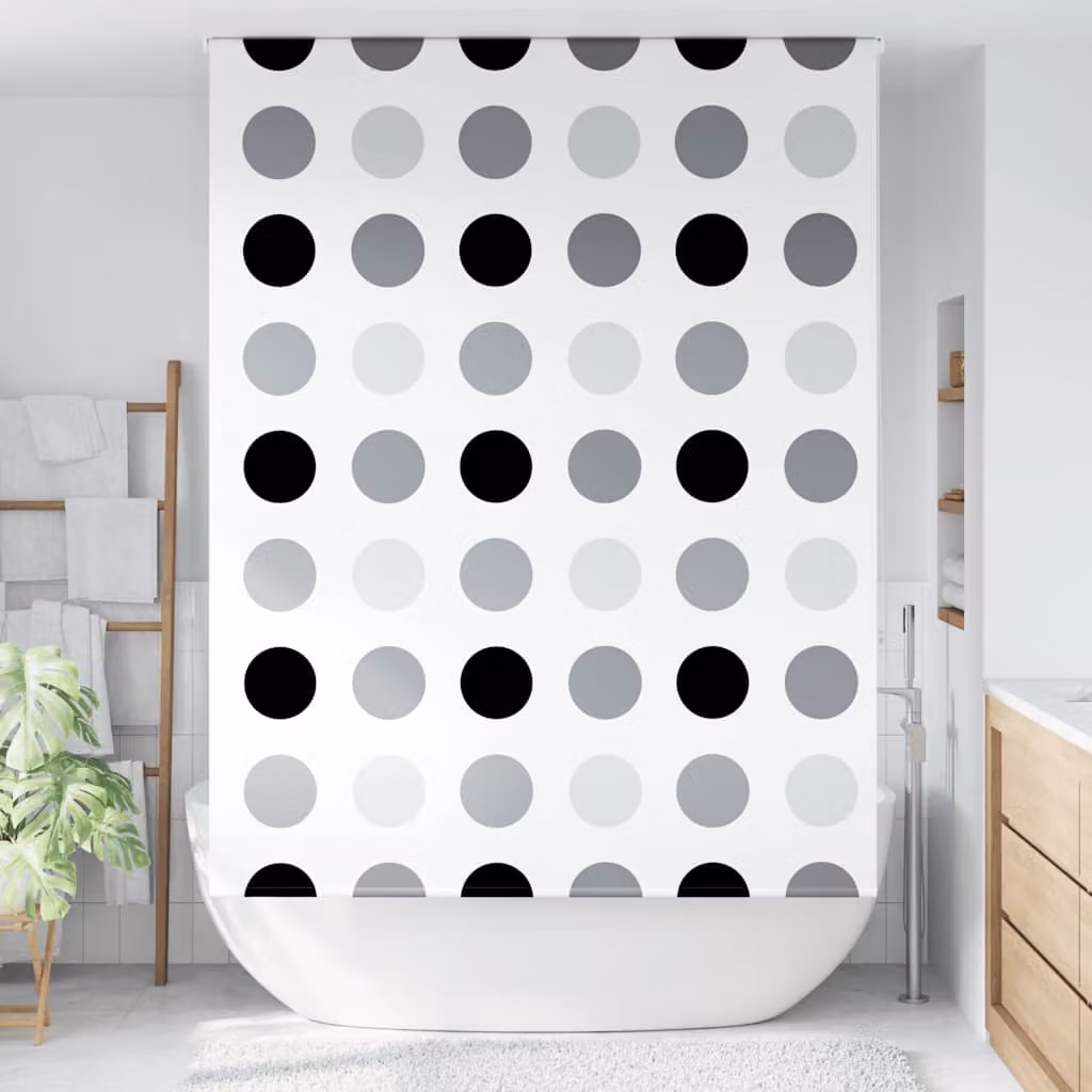 vidaXL Tenda a Rullo Doccia 150x240 cm Larghezza Tessuto 146 cm