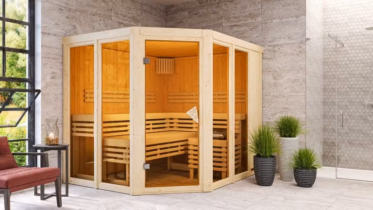 Karibu Sauna Ainur 68mm Superior senza riscaldatore per sauna