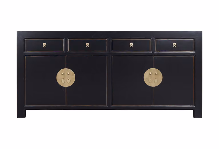 Fine Asianliving Cassettiera cinese Credenza cinese Armadietti cinesi Mobile cinese Mobile orientale asiatico 180x40x85