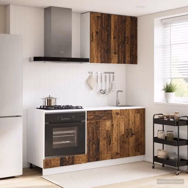 Unità Cucina KALMAR 5 pz Legno antico Legno ingegnerizzato 3438243