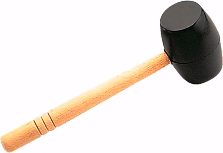 Mazzuola in gomma nera 500g. 65905 rubi