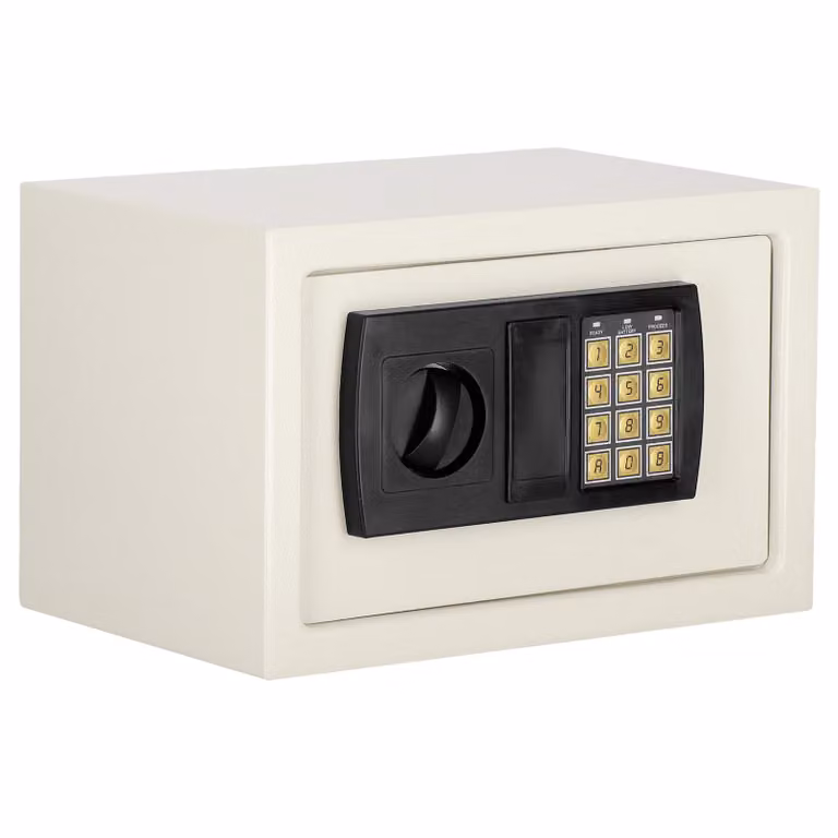 Cassaforte a chiave con codice numerico Cassaforte a muro 30 x 20 x 20 cm