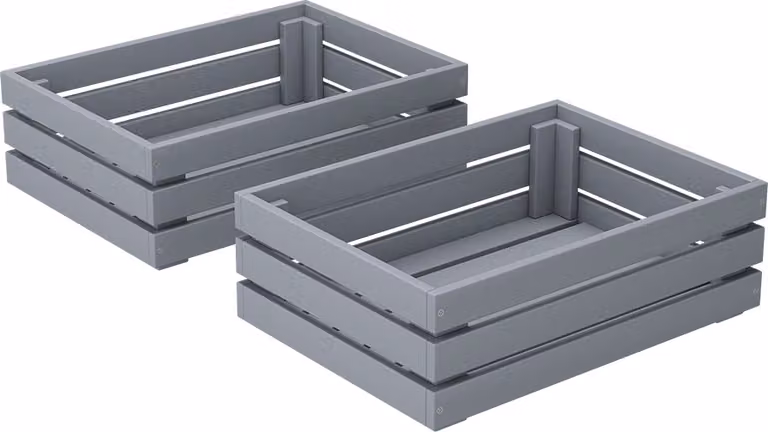 Cassetto Vicco Novaro Grigio Set di 2, Model 54751