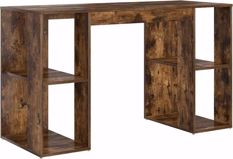 Scrivania Rovere fumé 130 x 50.5 x 75 cm Legno multistrato