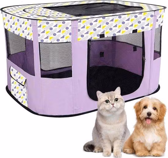 Trasportino pieghevole per cani - 1 pezzo - Viola