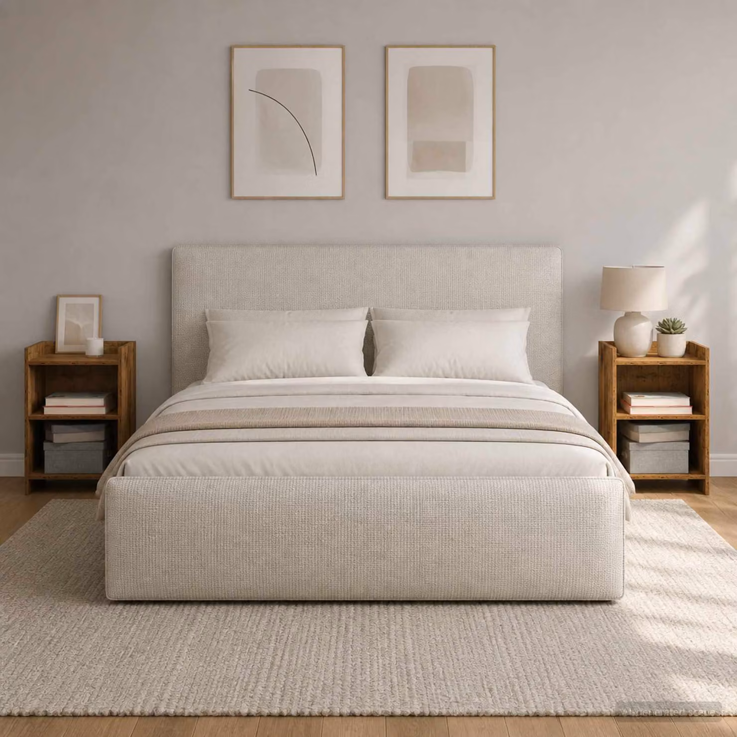 Set di 2 comodini vidaXL in legno ingegnerizzato color marrone, L 40 cm x P 30 cm x H 60 cm