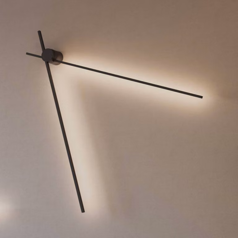 Wever & Ducré Lighting Plafoniera soffitto Fil Spin 1.0, dimmerabile, Nero, Soggiorno / Sala da pranzo, Alluminio, Moderno, Plafoniera