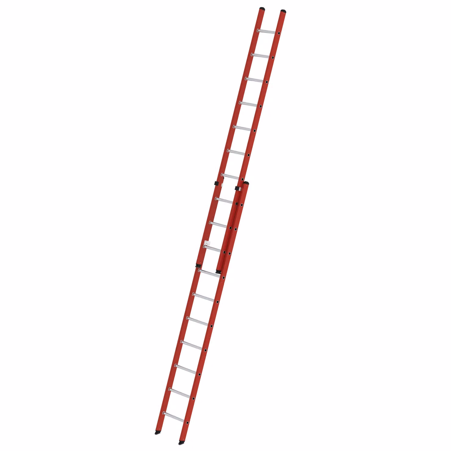 Scala a pioli a 2 sezioni in PRFV/alluminio senza traversa 2x10 pioli