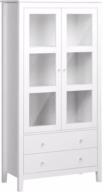 Credenza con vetro ¨C Minimal ¨C 80x40x160 bianco