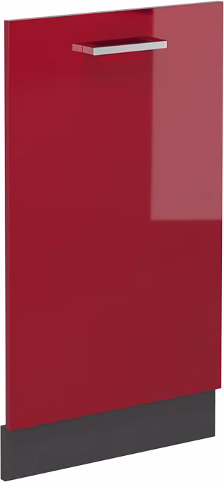 Pannello frontale Vicco R-Line Rosso lucido 45 cm senza piano di lavoro, Model 54467