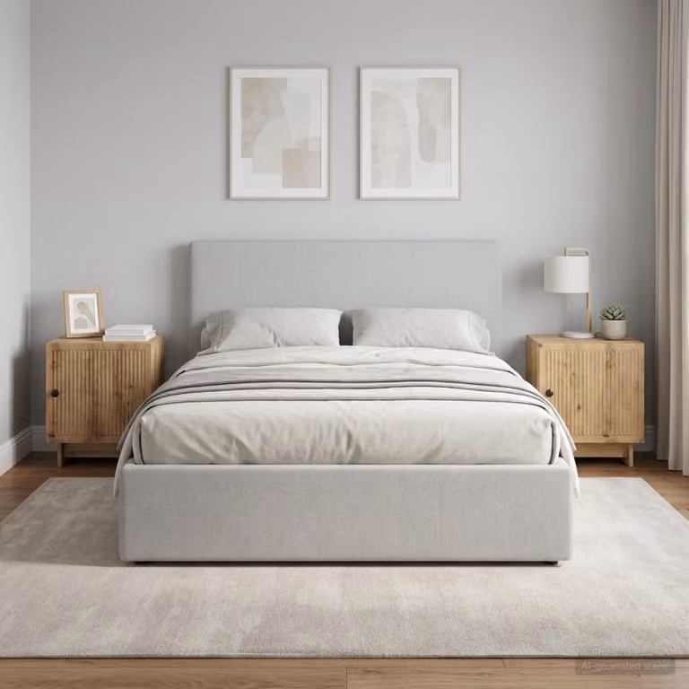 Set di 2 Armadi da Notte vidaXL in Legno e Metallo Marrone, L 43 cm x P 34,5 cm x H 50 cm