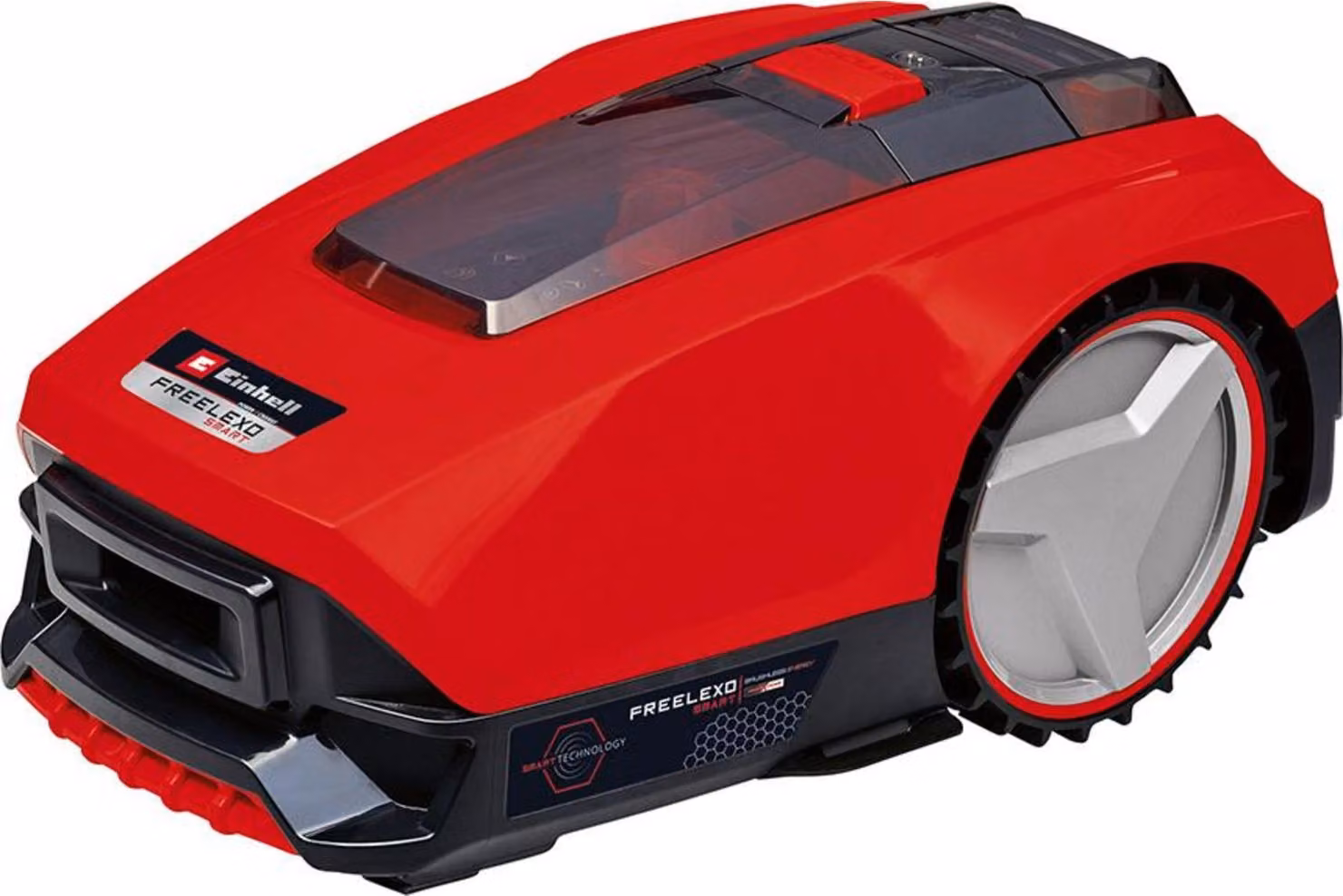 Einhell Freelexo Smart 750 - Tosaerba robotizzato a batteria - Nero, rosso e argento