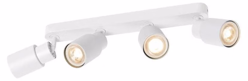 SLV PURI 2.0 Tubo, plafoniera da parete e soffitto, lungo, 4 x max. 6W GU10, bianco 1008346
