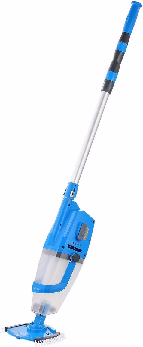 Aspirapolvere per piscina 26 GPM Pulitore per piscina ricaricabile Max. 1H con asta di prolunga