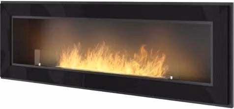 Biocamino da incasso o parete monofacciale OUTINFIRE FRAME 1500 colore Nero