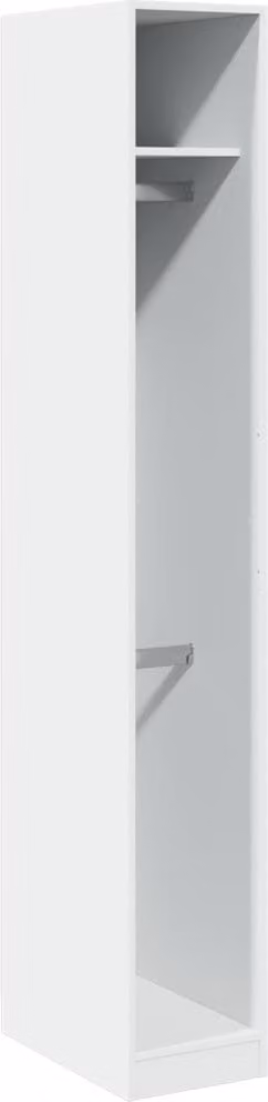 Armadio Bianco 30x50x200 cm in Legno Multistrato