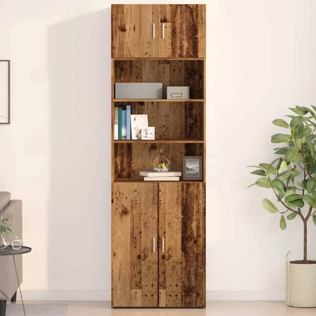 Armadietto a muro vidaXL in legno stile rustico marrone L: 70 cm, P: 42.5 cm, H: 40 cm