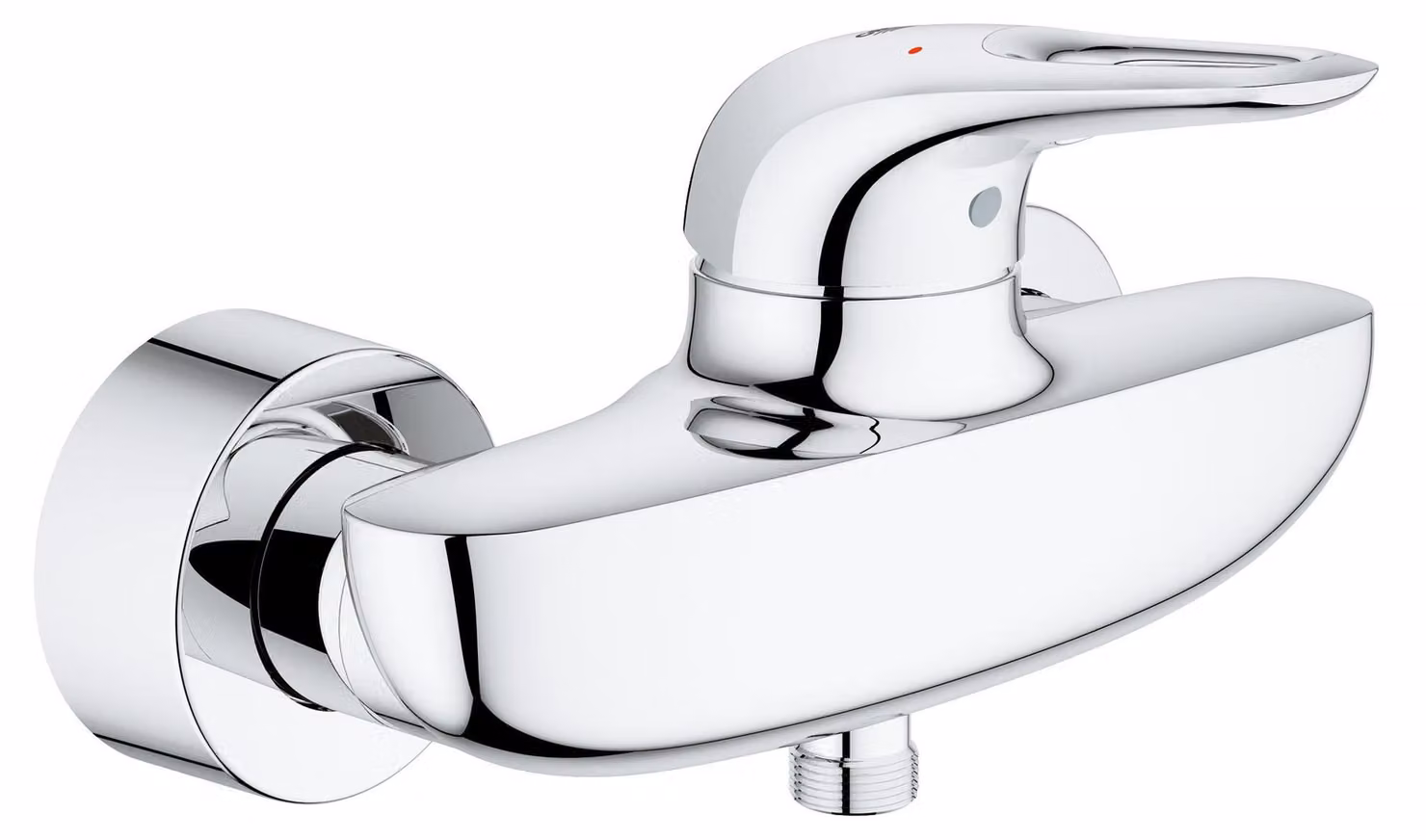 Miscelatore monocomando per doccia, modello Eurostyle, finitura cromata, da montare a parete