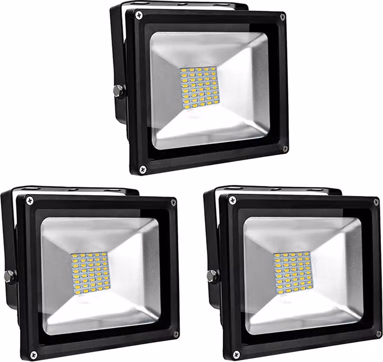 3 pezzi 30W SMD LED faretti proiettori, Greenmigo 30W SMD LED faretti proiettori, IP65 proiettori da cantiere faretti bianchi caldi faretti da esterno 85-265V AC