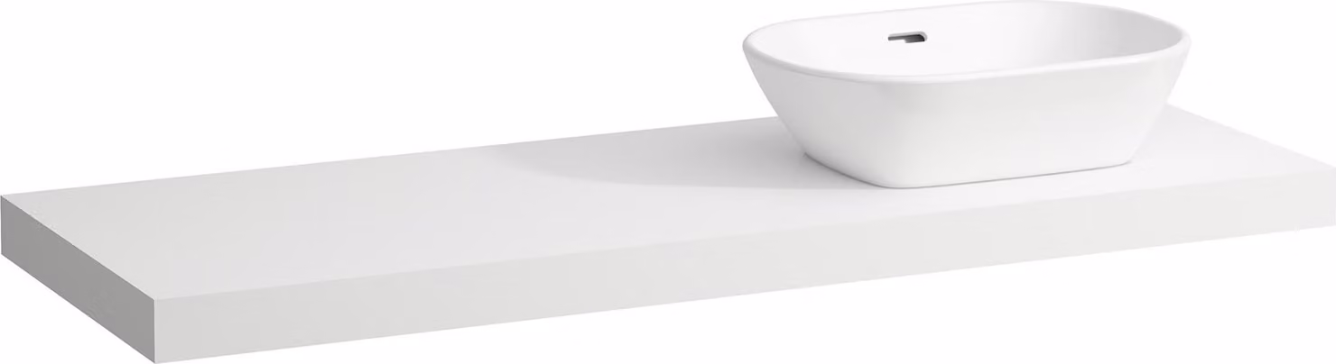 LAUFEN LANI Plan de toilette, une découpe à droite, 1370x495x65mm, H4046831122601, H4046831122601