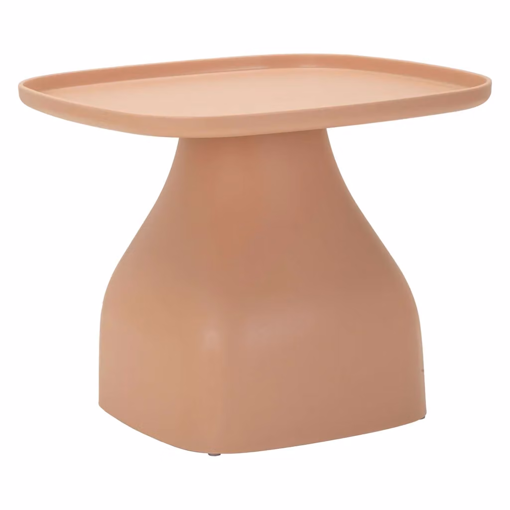 Inhamb Tavolino da Salotto Moderno Rosa per Interno ed Esterno L/P/H: 48 x 48 x 38 cm – 2