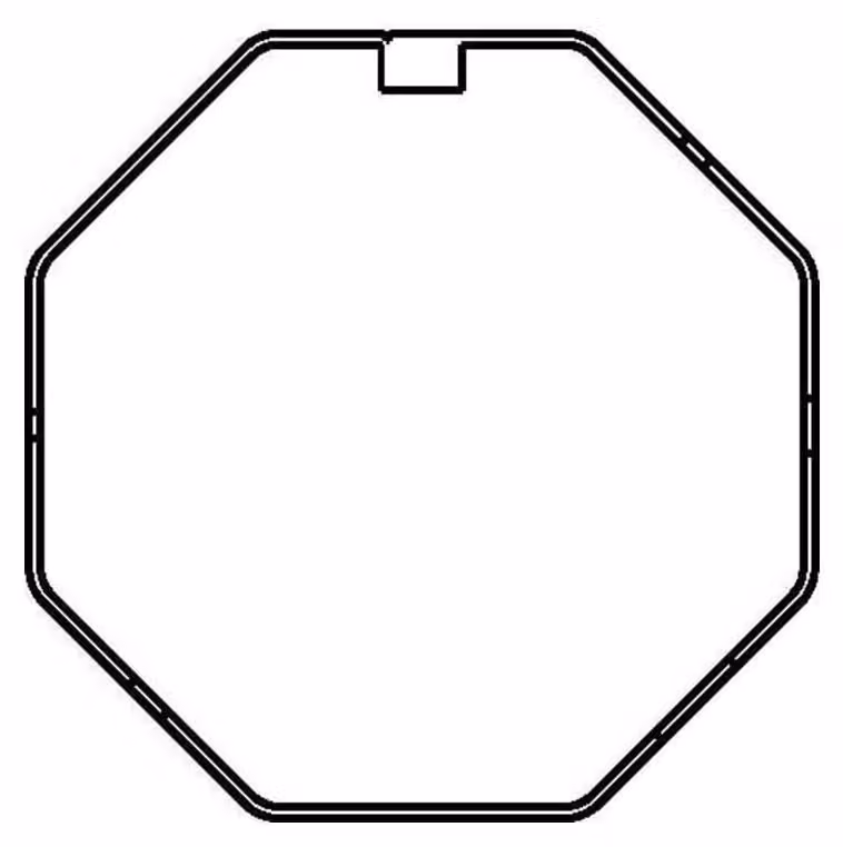 Rademacher 3339-2 Albero ottagonale SW 40, 0,8 mm