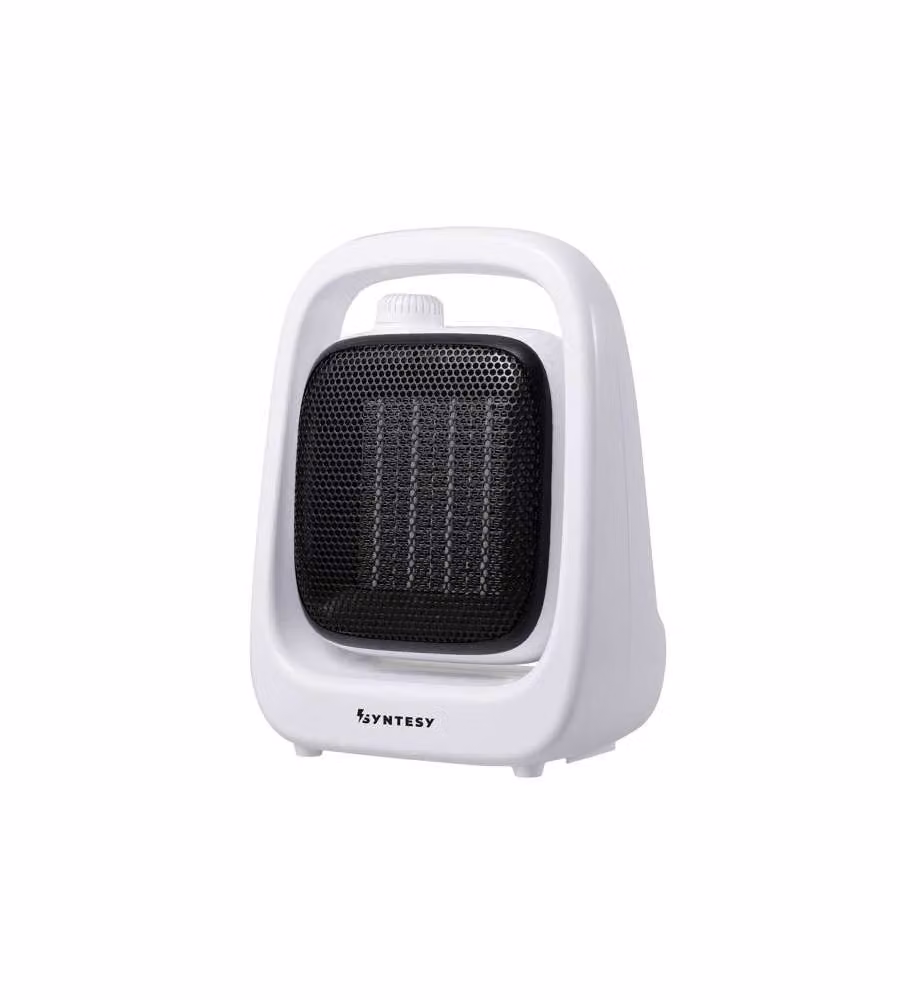 Syntesy Termoventilatore Ceramico Bianco Tipper 600-1200W - 21x11x27cm