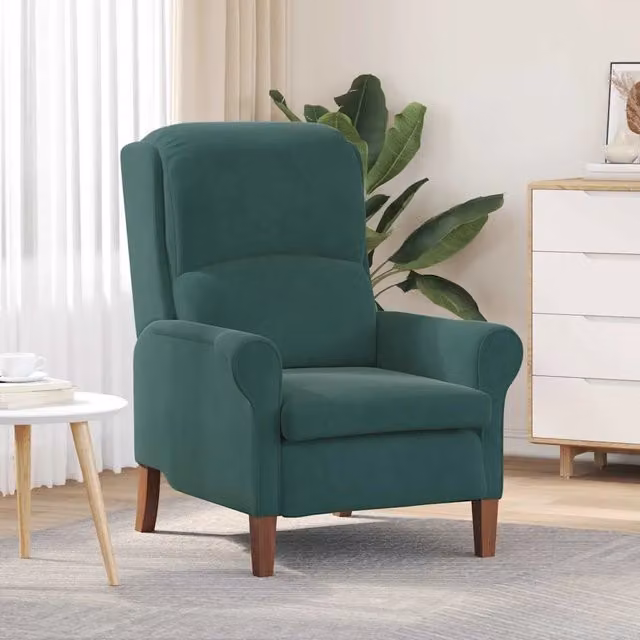 Divano Sedia-Poltrona Verde scuro Velluto 551522