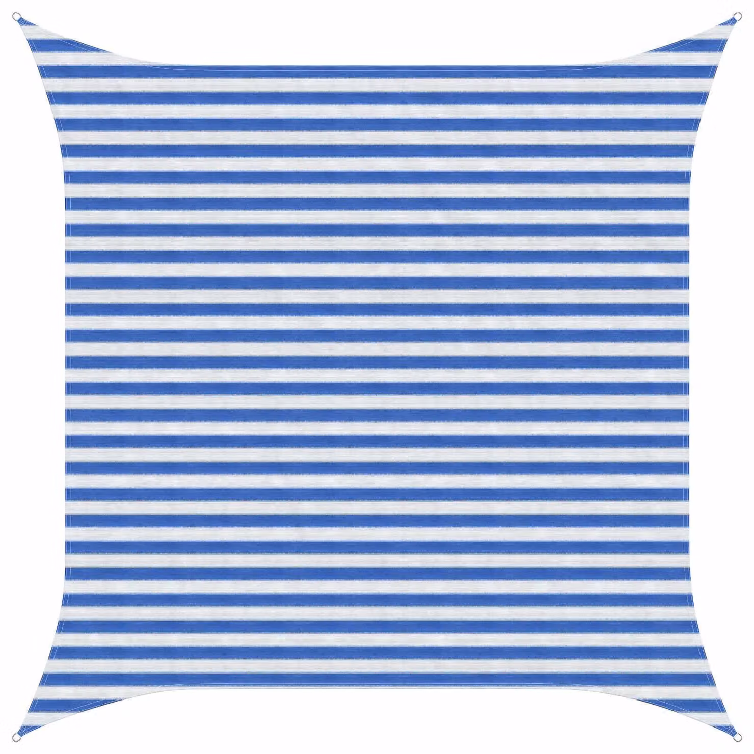 Telo Ombra Blu e Bianco 3,6 x 3,6 m HDPE