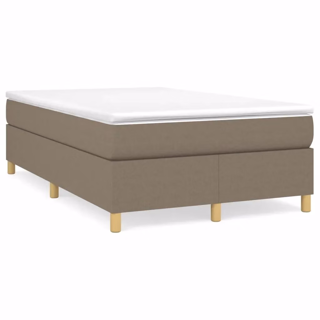 Struttura Letto Imbottita vidaXL in Tessuto Beige con Doghe a Rete Curva L/P/H: 120 x 200 x 35 cm – 2