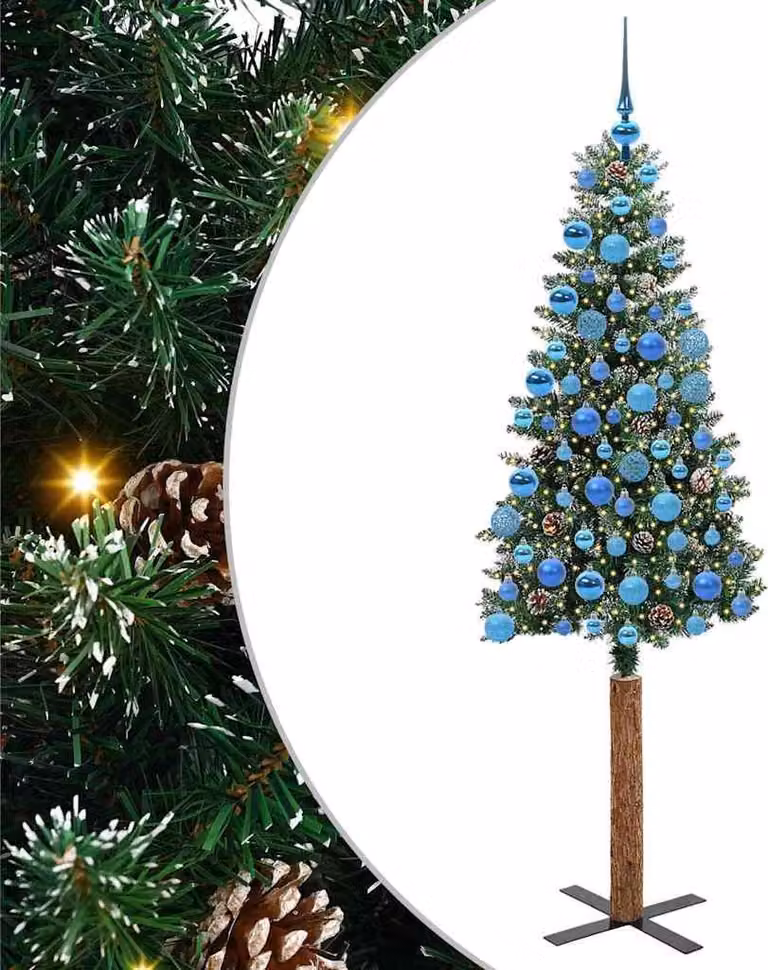 Albero di Natale snodato con 300 LED con supporto Verde 180 cm