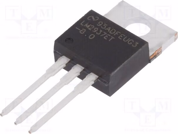 1x IC: Stabilizzatore di tensione 8V 0,5A, non regolato - 3 LM2937ET-8.0/NOPB, non regolato