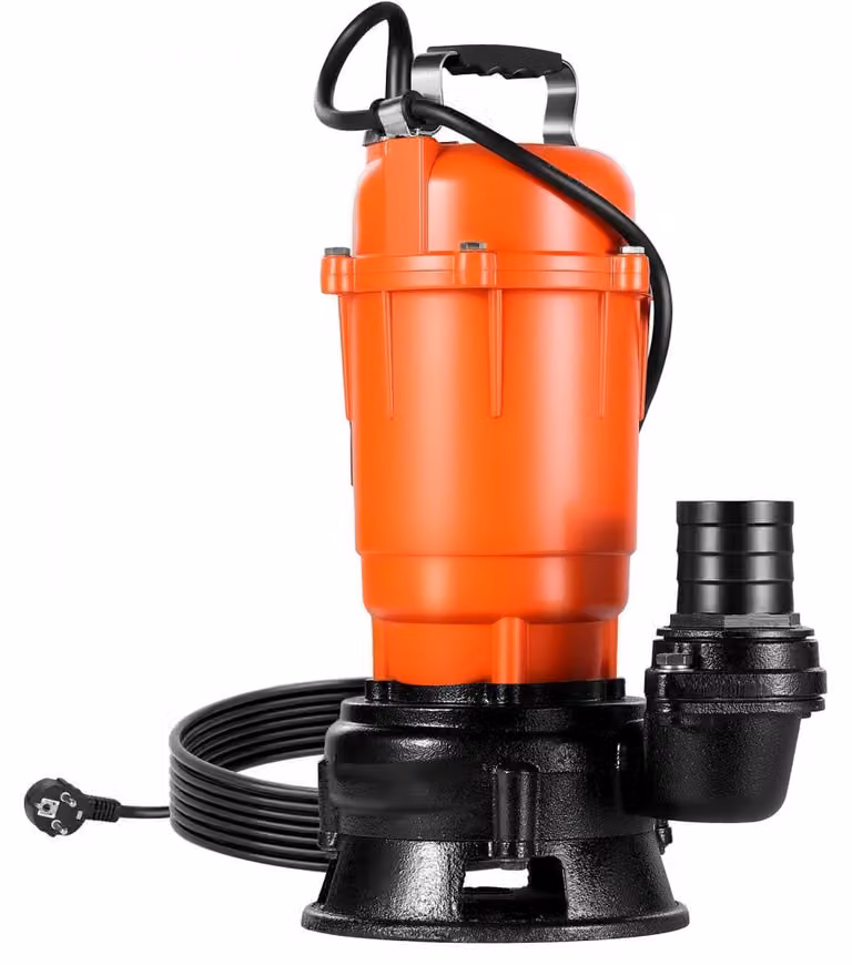Pompa sommergibile per acque sporche - Motore da 550 W - Capacità di 18000 litri/ora - Corpo in ghisa