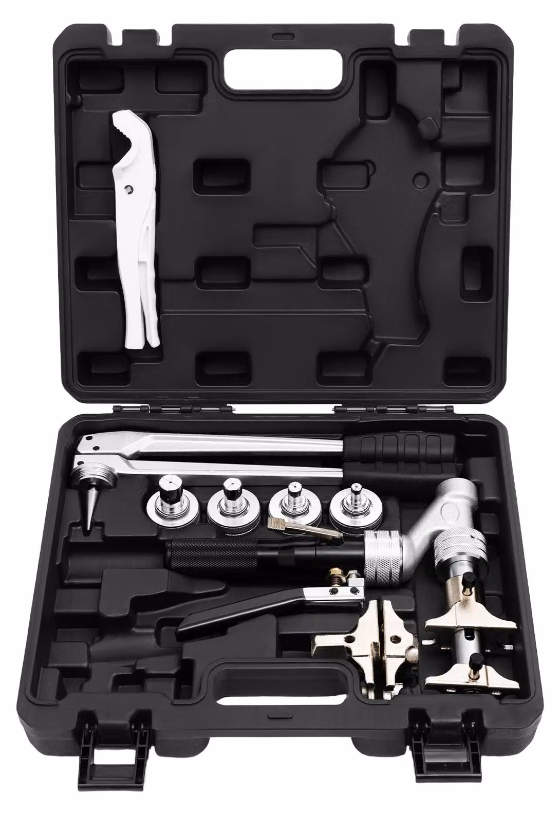Set di utensili per boccole scorrevoli, macchina idraulica per crimpare, utensile per filettare tubi, colore nero