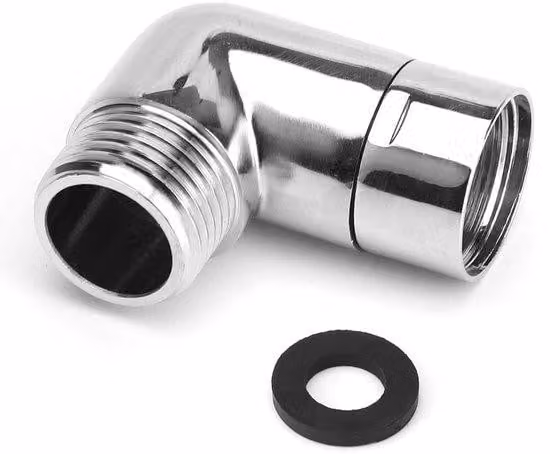 Adattatore a 90 gradi per soffione doccia in ottone, 1 pezzo