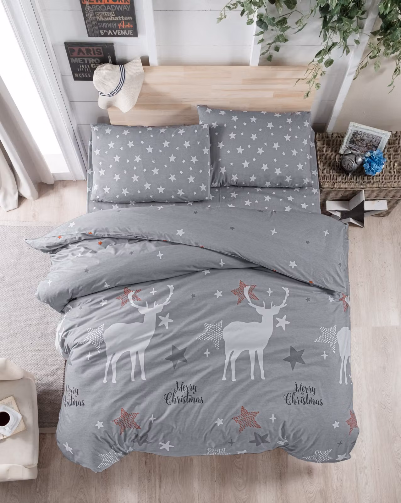 L'Essentiel Linge de Maison, Merry- LFS8112, grigio, piumino, 100% cotone ranforce