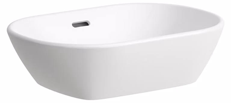 LAUFEN LUA vasque, sans trou pour robinet, avec trop-plein, 500x350mm, H8120830001091, H8120830001091