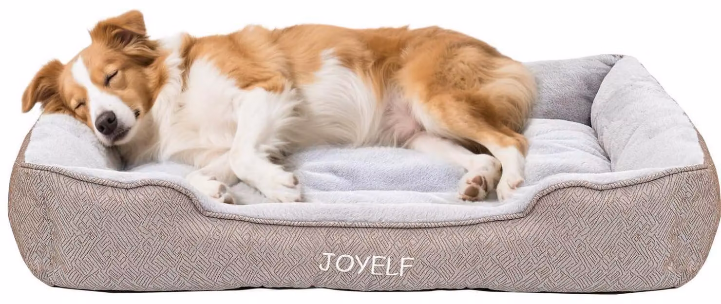 Cuccia rettangolare per cani, divano confortevole per gatti, superficie morbida, dimensioni 91x68x15 cm, colore caffè