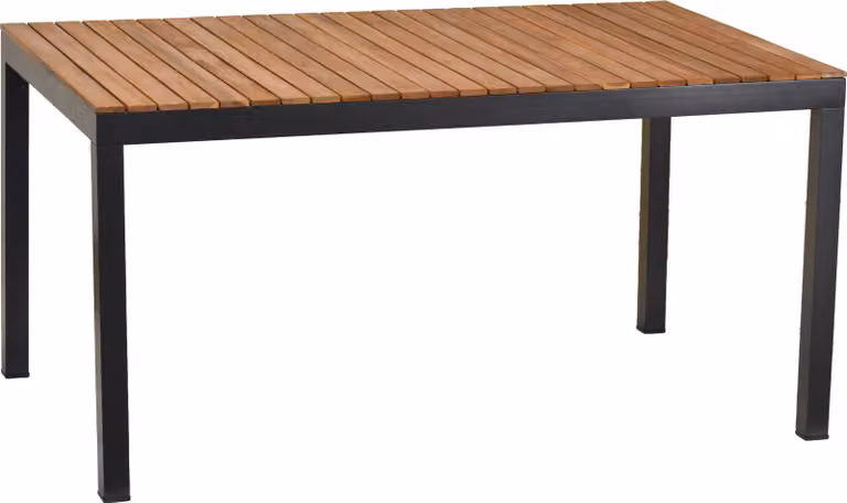Tavolo da giardino Merxx Naxos grafite 150 x 90 cm - Alluminio/Acacia