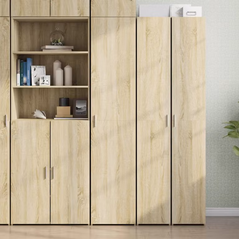 vidaXL Credenza Moderna in Legno MDF Colore Rovere Sonoma L 40 cm, P 42,5 cm, H 185 cm