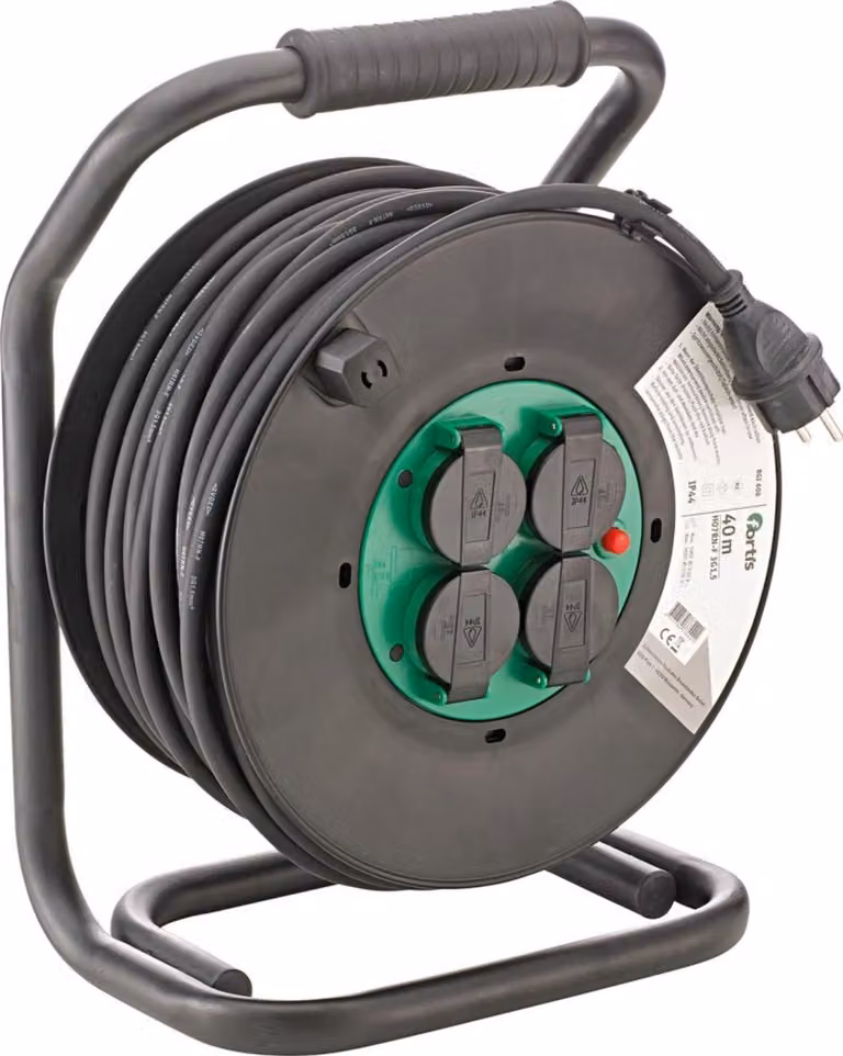 Avvolgicavo in plastica 40m H07RN-F3G1.5 FORTIS