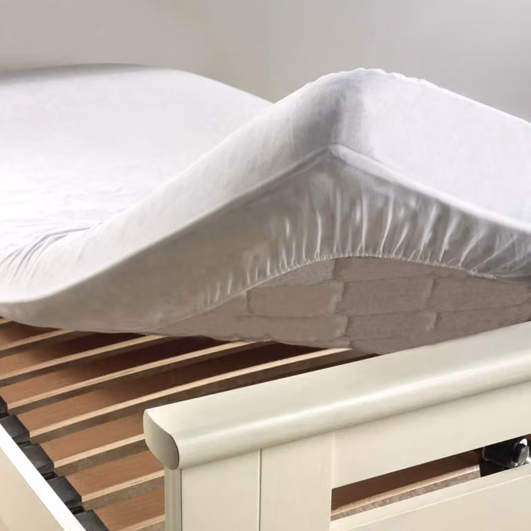 Coprimaterasso 90x190 cm, in pile, impermeabile, bianco