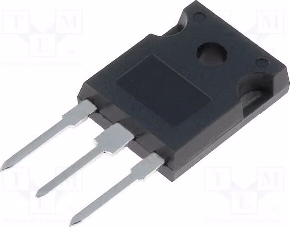 1 x Diodo: raddrizzatore 2x40A 600V, involucro TO247. Corrente di impulso inversa: 210A. Montaggio su circuito stampato. Tempo di recupero inverso: 65ns. Modello: STTH60L06CW, marca Uni