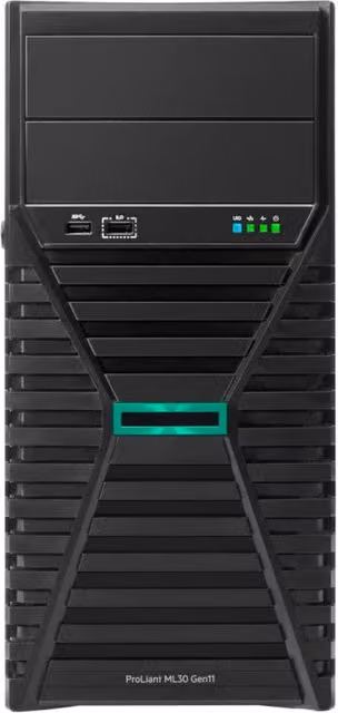 Server HPE ML30 Gen11 E2434 32GB 2x480GB SATA 8SFF Nero