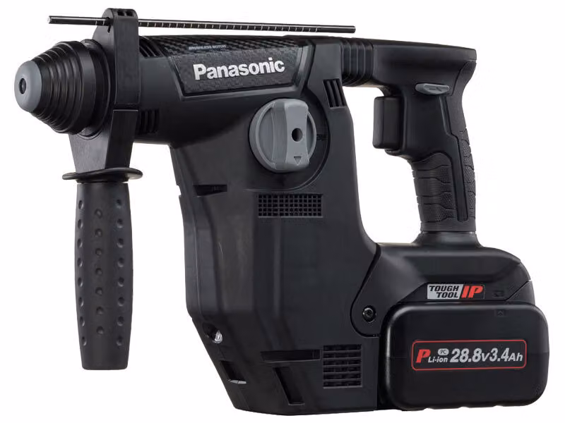Panasonic EY7881X trapano avvitatore a batteria 28,8 V/3,4 Ah set completo (2 batterie + caricabatterie + adattatore per scalpello + scatola Systainer)