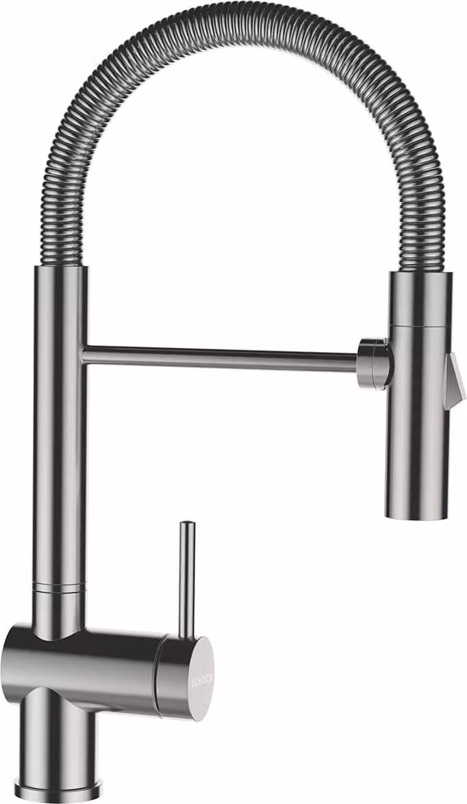 Rubinetto da cucina con miscelatore monocomando SINA finitura acciaio inox 515000
