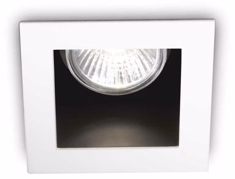 Faretto Da Incasso Moderno Funky Metallo Bianco 1 Luce Gu10